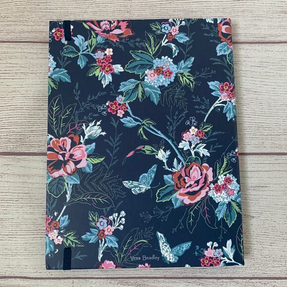 Vera Bradley Weekly Folio Rose Toile Pattern Elastic Closure Note Pads To Do - Picture 9 of 16